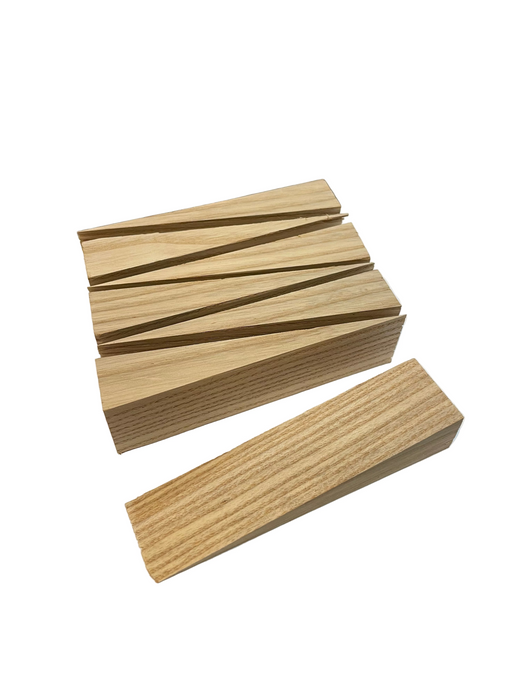 80 × 25 Ash Wooden Wedges – Hardwood Door Fitting Shims & Packers (19mm Taper to 0)
