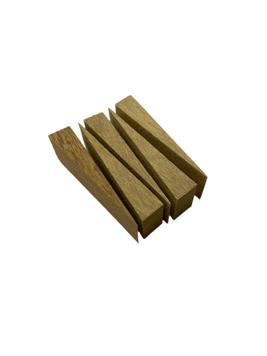 115 × 18 Sapele Wooden Wedges – Hardwood Door Fitting Shims & Packers (15mm Taper to 5mm)