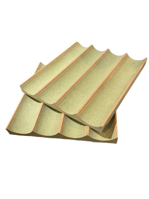 Deep Fluted Valchromat Wall Panel