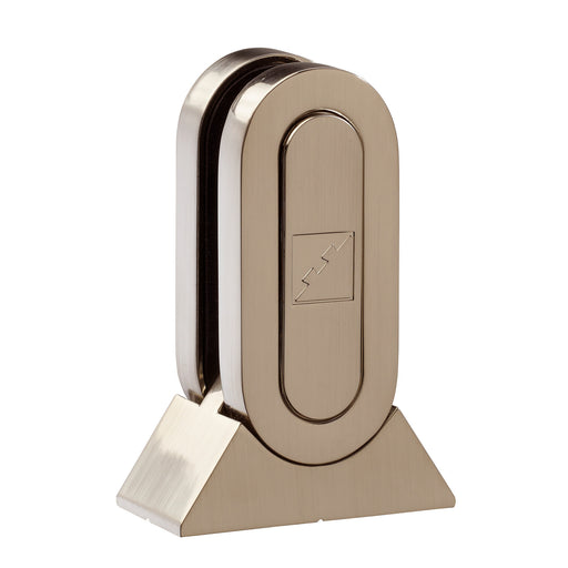 Fusion Glass Panel Brackets - Pack of 8 - Brushed Nickel *