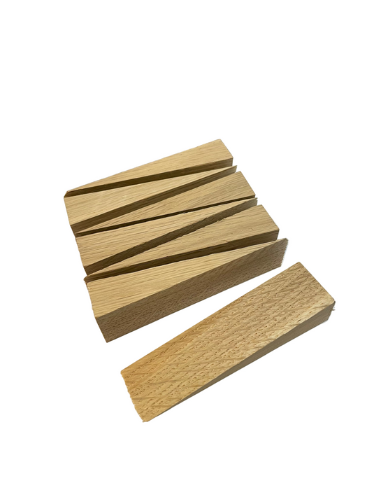 120 × 24 Oak Wooden Wedges – Hardwood Door Fitting Shims & Packers (16mm Taper to 0)