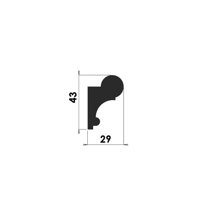 Picture Rail - 43mm x 29mm - PR104
