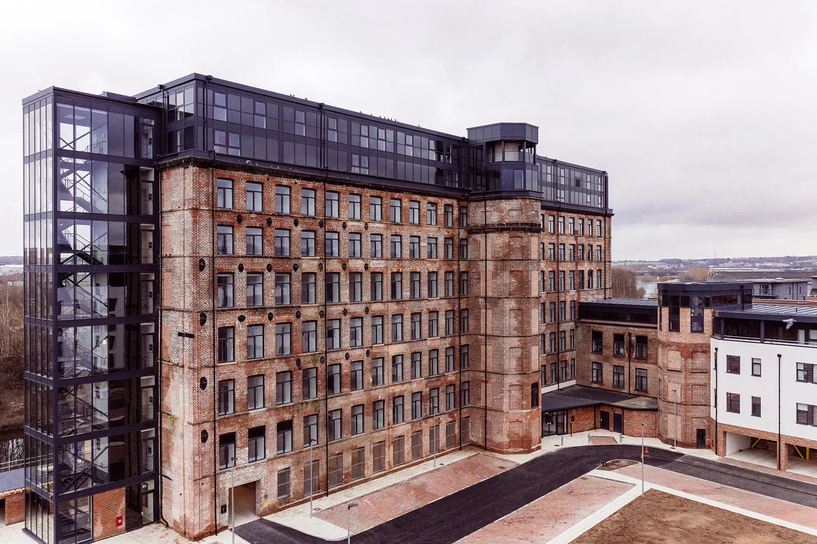 Victoria Riverside mill conversion with bespoke timber windows and doorsets manufactured by Timbermate UK for this Leeds regeneration project.