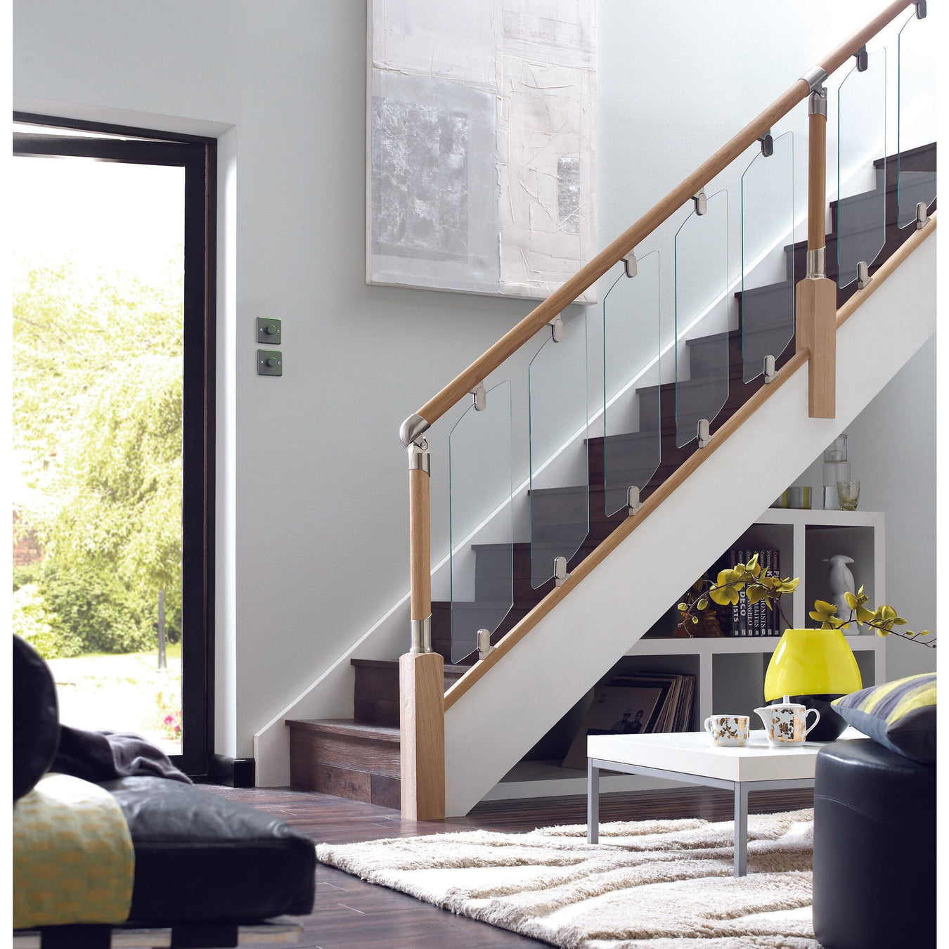 Our Domestic Fusion stairparts installed into a modern staircase