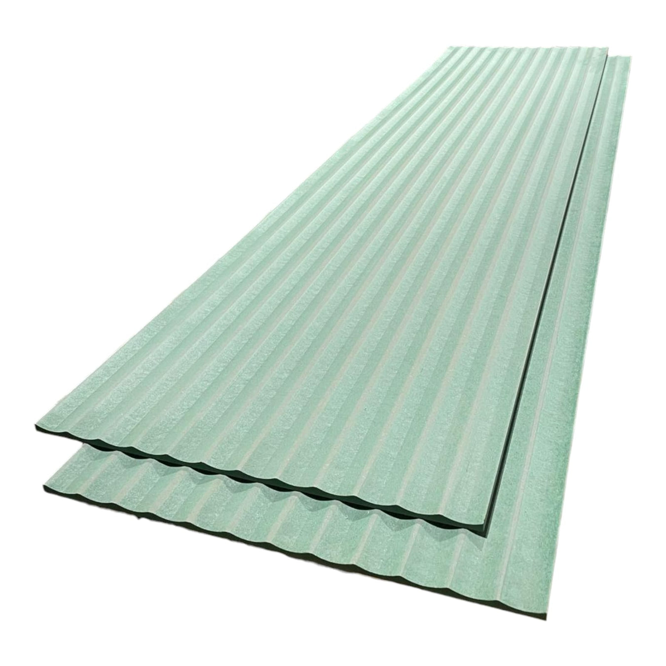 fluted mdf wall panel - side by side