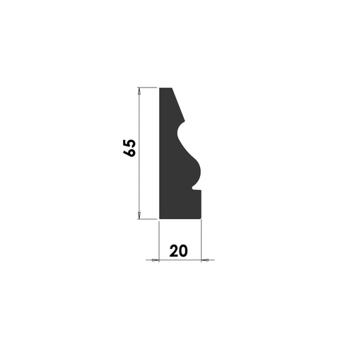 Ogee Architrave - 65mm x 21mm - A101