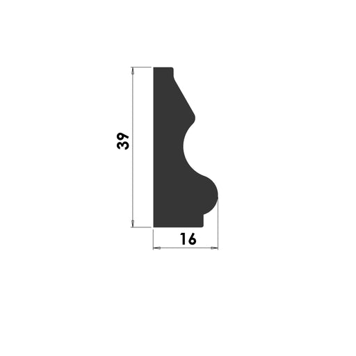 Ogee Panel Bead - 39mm x 16mm - B121