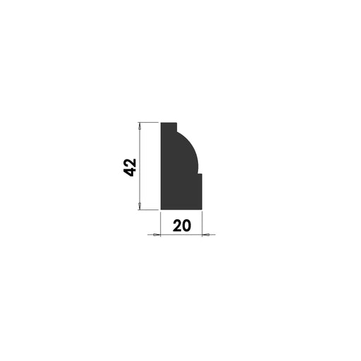 Ovolo Wall Panelling - 42mm x 20mm - B104