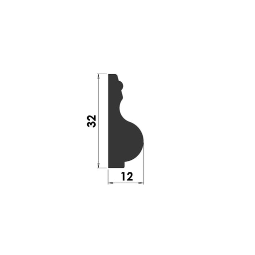 Ogee Bead Panel Bead - 32mm x 12mm - B120