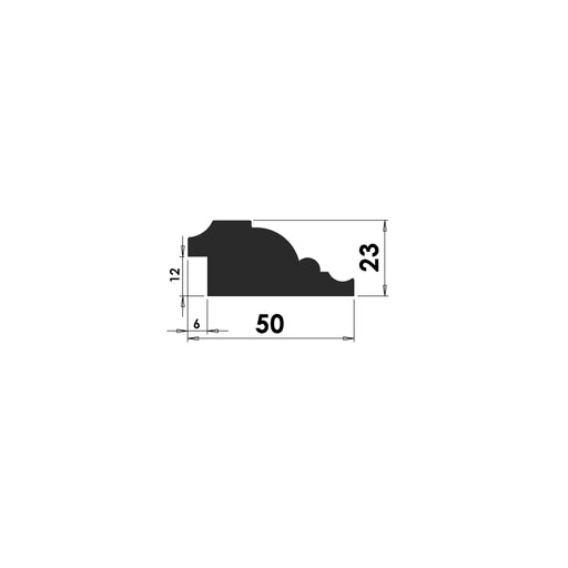 Georgian Bolection Mould - 50mm x 23mm - BM103