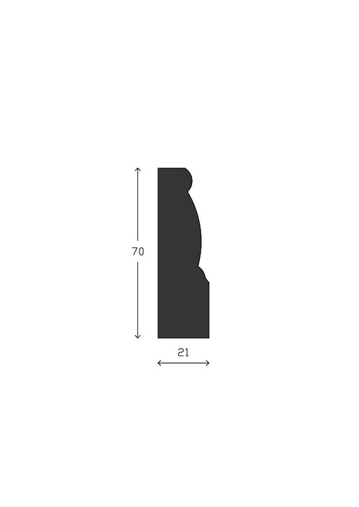 Durham Architrave - 70mm x 21mm - A023