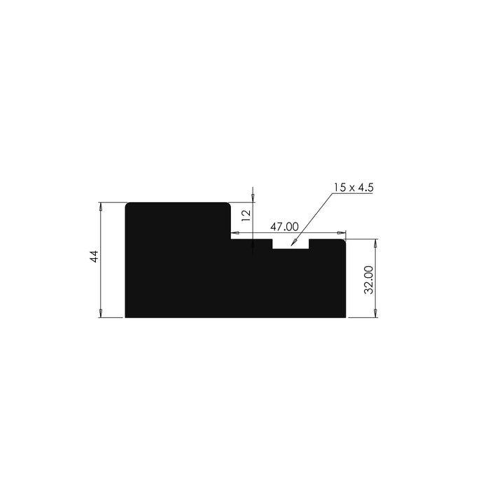 FD30 Rebated Door Frame – 44mm