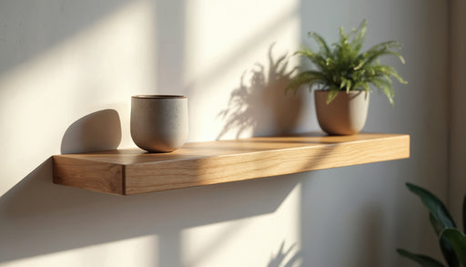 Solid Oak Floating Shelves