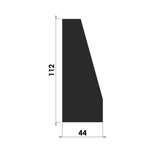 Bevelled Plinth Block - 112mm x 44mm - P102