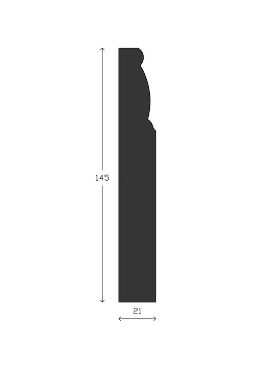 Durham Skirting Board - 145mm x 21mm - S019