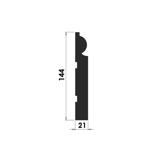 Torus Skirting Board - 144mm x 21mm - S106