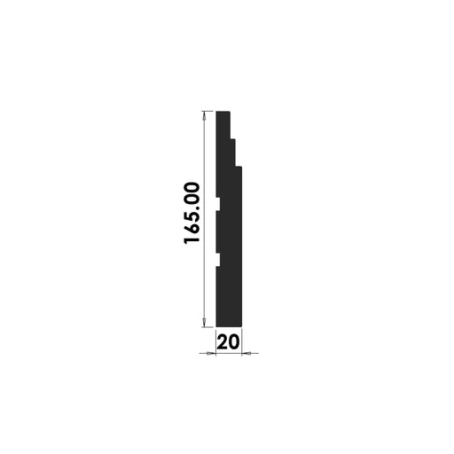 Double Stepped Skirting Board - 165mm x 20mm - S110